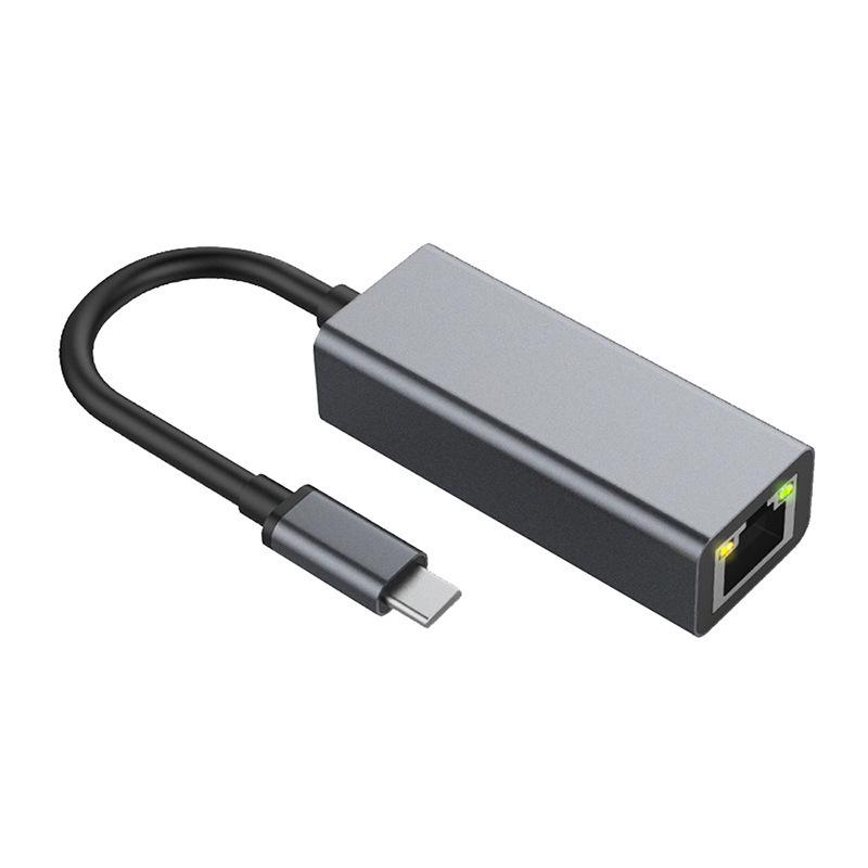Двухстандартный USB-C 3.0 на RJ45 Гигабитный Ethernet-адаптер для ноутбуков