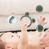 1pc Food Grade Baby Silicone Teether Rudder Shape Wooden Ring Teething Toys BPA Free Infant Chewing Nursing Toy Newborn Gifts