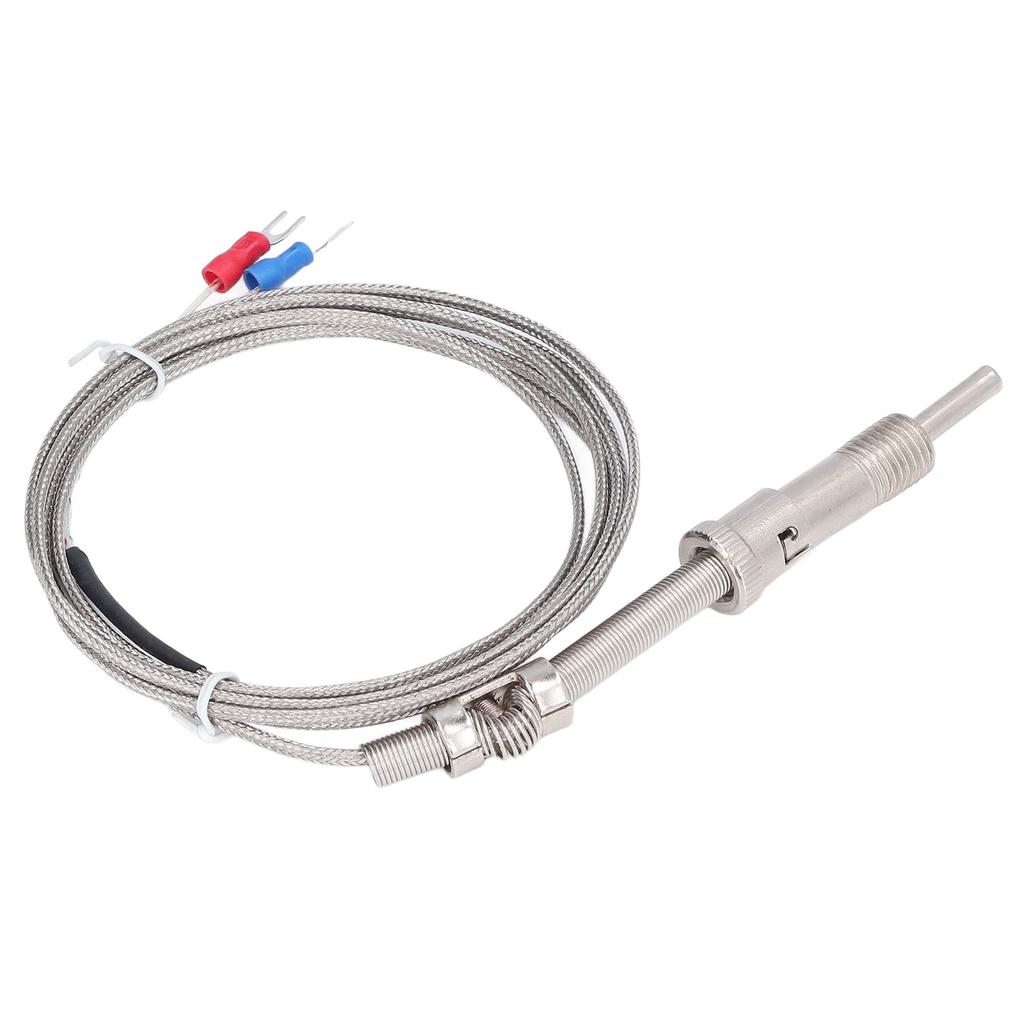 K Type Screw Probe Temperature Sensor Straight Handle Thermocouple Transducer 0?800 Celsius  WRNT