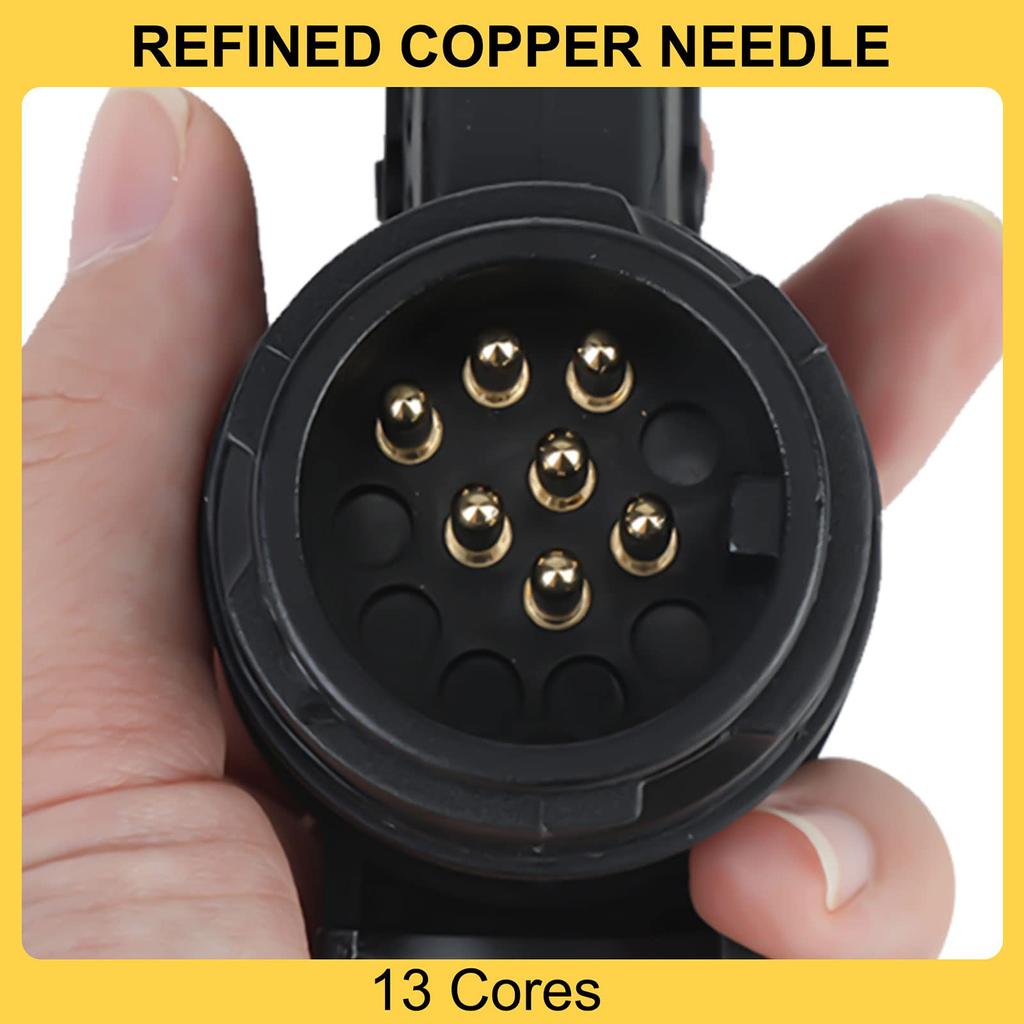 13-контактный на 7-контактный адаптер для буксировки прицепа каравана грузовика фаркоп автомобильный адаптер вилки 12 В водонепроницаемый электрический разъем преобразователя разъема