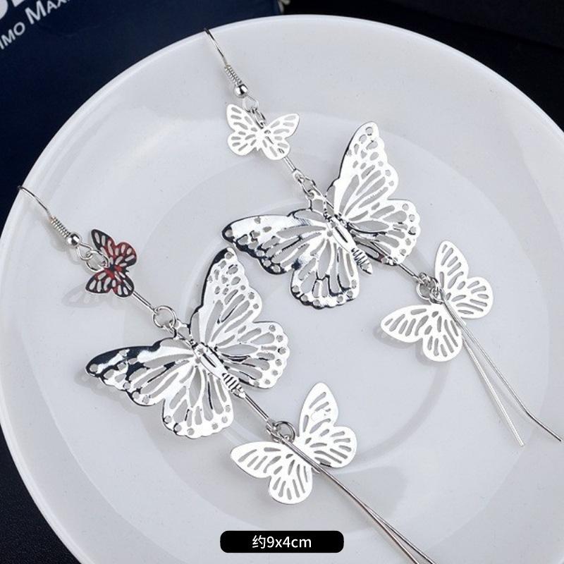 Модные преувеличенные нишевые темпераментные серьги с бахромой, ретро, личностные, универсальные серьги с пайетками, женские длинные украшения для ушей