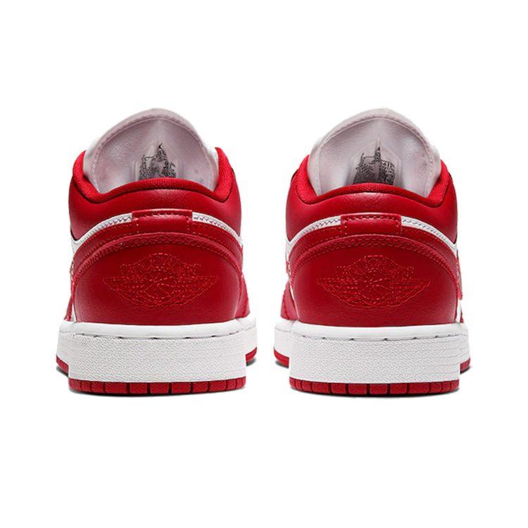 Jordan 1 Низкий спортзал Красный Белый GS 553560-611