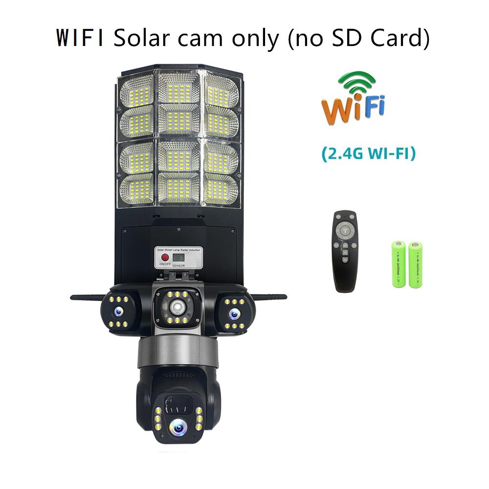 4G Солнечный Монитор Многофункциональный Низкое Энергопотребление Пульт Дистанционного Управления Уличный Фонарь WIFI Интеллектуальная Трехэкранная Камера