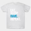 T Shirt Women Eat Sleep Rave Repeat Harajuku Print Kawaii Tshirt Summer Short Sleeve Female T-Shirt Top Tee
