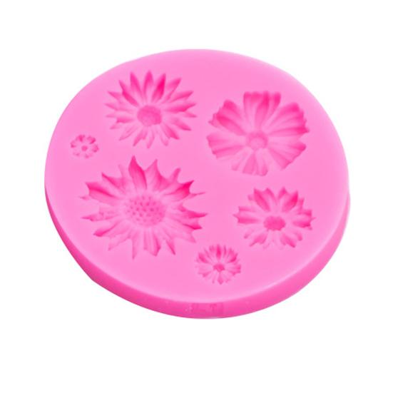 3D Flower Silicone Molds Cake Candy Chocolate Baking Mold BPA-free Pastry Baking Tool for Desserts Jelly Pudding