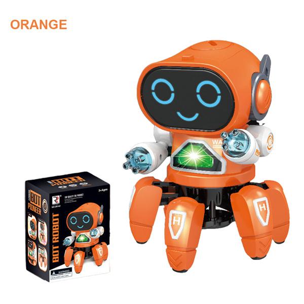 Pioneer Танцующий робот Ходячие электронные мигающие огни и музыкальные игрушки-роботы