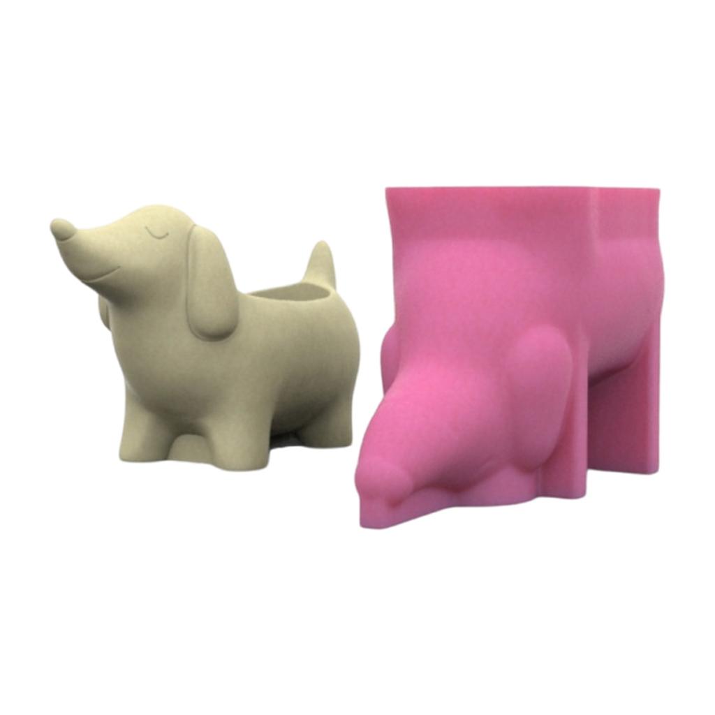 Формы для суккулентных растений Формы для ваз Формы для цветочных горшков в форме собаки-таксы Формы для эпоксидной смолы Формы для держателей ручек