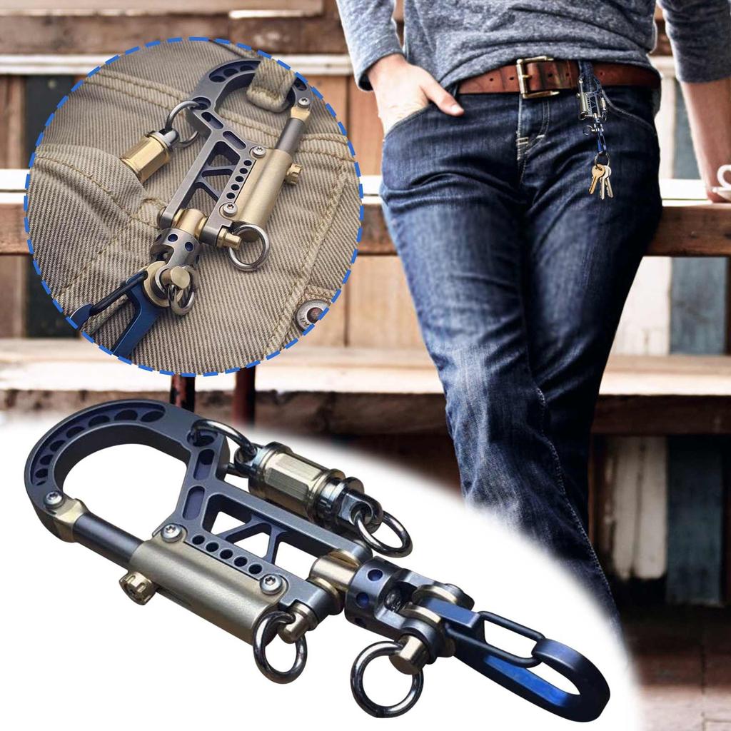 Keychain Bolt Carabiner-Evo / Base + 2 Small Titanium Carabiner