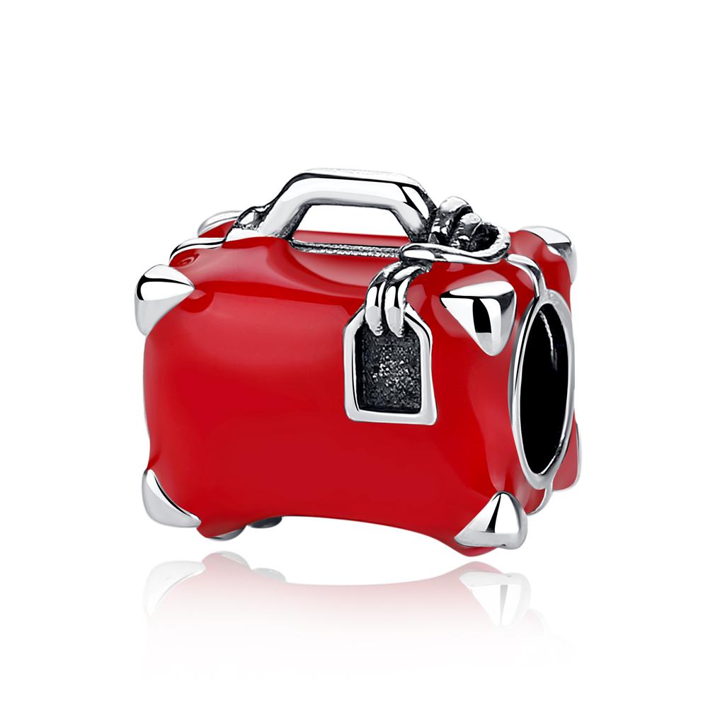 Оригинальные шармы из стерлингового серебра 925 пробы, медь, любовь, путешествия, лондонский автобус, чемодан, парижские бусины, подходят для браслетов и колье известных брендов, женские, DIY, циркон