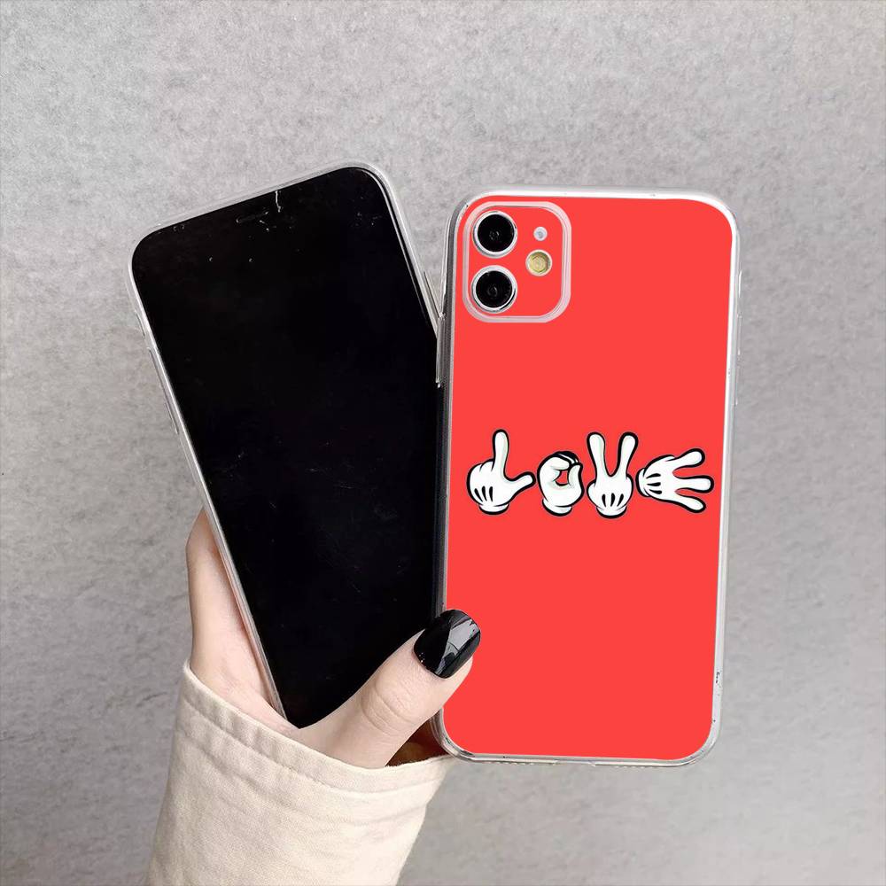 F-Finger Phone Case For iPhone17,16,15,14,13,12,11 Plus,Pro Max Soft Transparent Cover