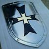 Medieval Heavy Black Cross Knight Shield Battle Armor Medieval Shield Cx