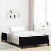 Box Spring Bed with Mattress Black 120 x 190 cm Fabric