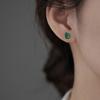 Серьги-гвоздики Hetian Jade Natural Water Drop, холодный ветер, темперамент, пригородные серьги Cheongsam Hanfu, маленькие домашние серьги Jasper