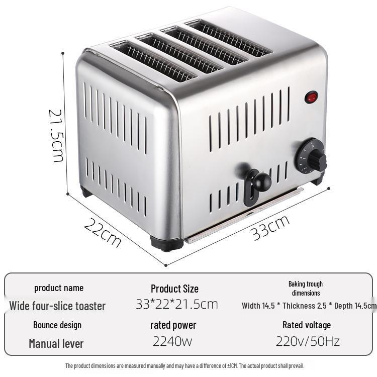 2024 Toaster Oven: 4-6 Slice Commercial & Household Automatic
