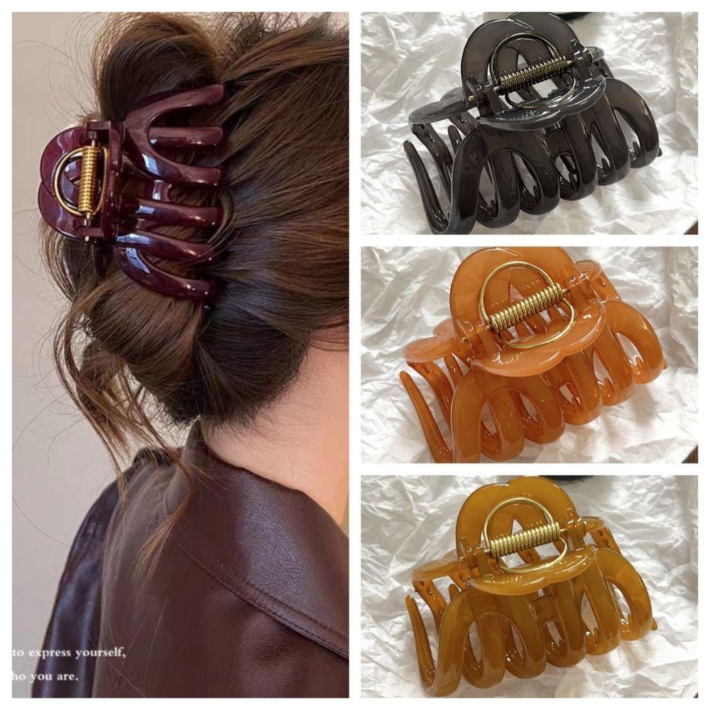 Back Long Hair Pumpkin Hair Claw Clip Sweet Hairpin Trendy Hair Ornament For Women Gift