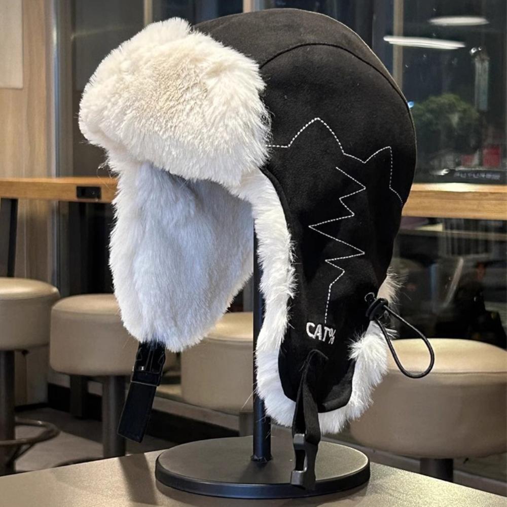 Hat Thick Warm Winter Hats for Men Women Fleece Fur Lined Beanie Hat Male Female Snow Ski Trapper Earflap Cap