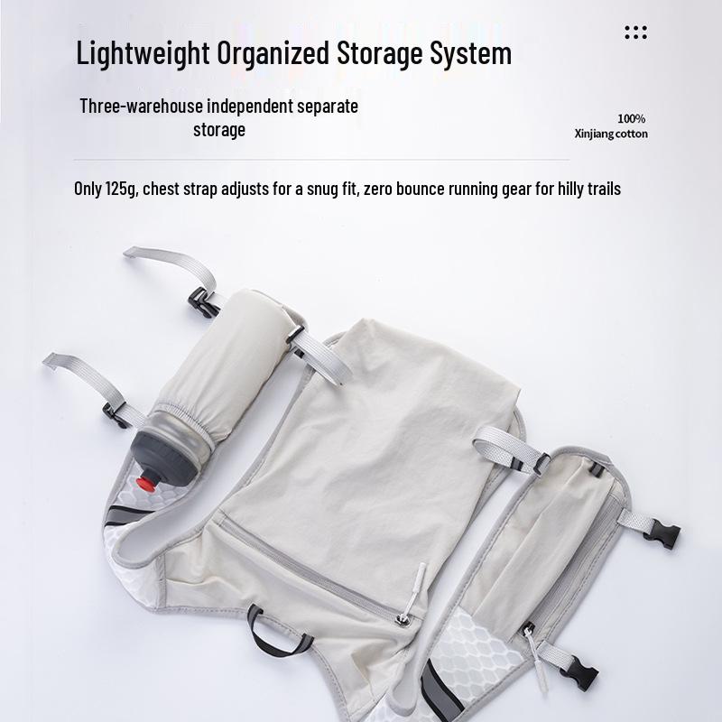Унисекс Жилет для Бега по пересеченной местности и Пешего Туризма с Держателем для Бутылки Воды – Портативное Снаряжение для Активного Отдыха