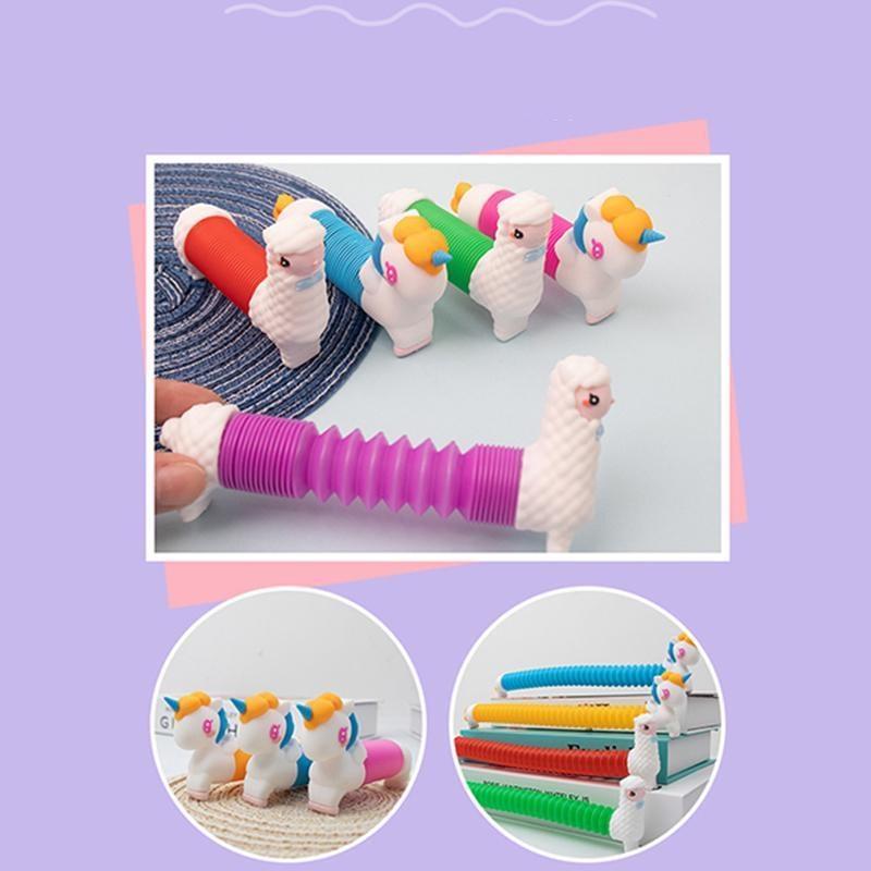 1 шт., сенсорная телескопическая изменяющая форму, изогнутая трубка, игрушки-непоседа, поп-трубки, снимающие стресс, тревогу, декомпрессию, интерактивные гаражные наборы\t