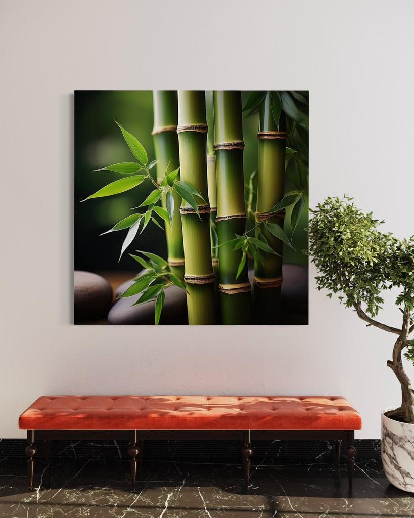 Canvas Print, Oriental Zen Bamboo