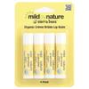 Mild By Nature Sierra Bees™, Органический бальзам для губ, Крем-брюле, 4 штуки, 4,25 г (0,15 унции) Каждый