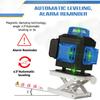 6000mAh 16 Lines 4D Green Laser Level Tripod Green 360° Horizontal + Vertical Cross Lines With Auto Self-Leveling Indoors and Outdoors