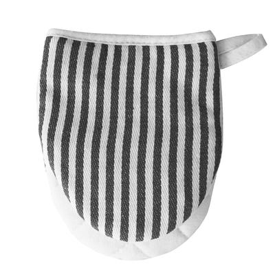 Перчатки для микроволновой печи Термостойкие Полосатый узор Толстые хлопковые прихватки с петлей Кофе