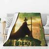 Персонализированное одеяло с 3D-печатью из мягкого фланелевого флиса 'Wicked Musical Movie' Теплое плед-одеяло для автомобиля, кровати, дивана, одеяло
