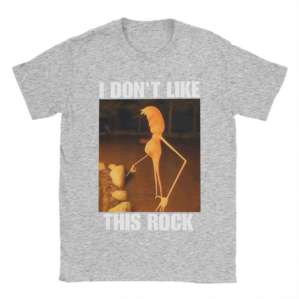 Men Women Graphic Printed Marcus The Worm I Don't Like This Rock Tee T Shirt Cotton T-shirts Clothing