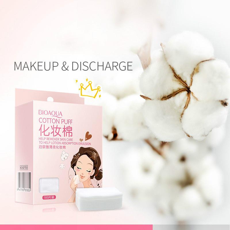 100 шт. ватный диск, мягкие подушечки для макияжа, очищение лица, сужение пор, впитывающая бумажная салфетка