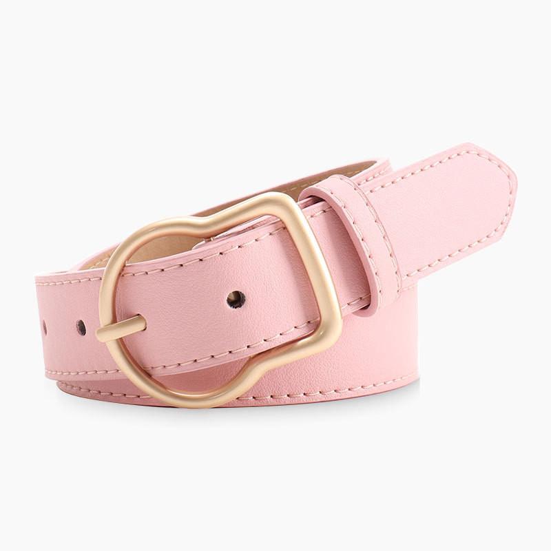 Womens Synthetic Leather Belt With Alloy Buckle And Pin Closure For Versatile Casual And Work Outfits