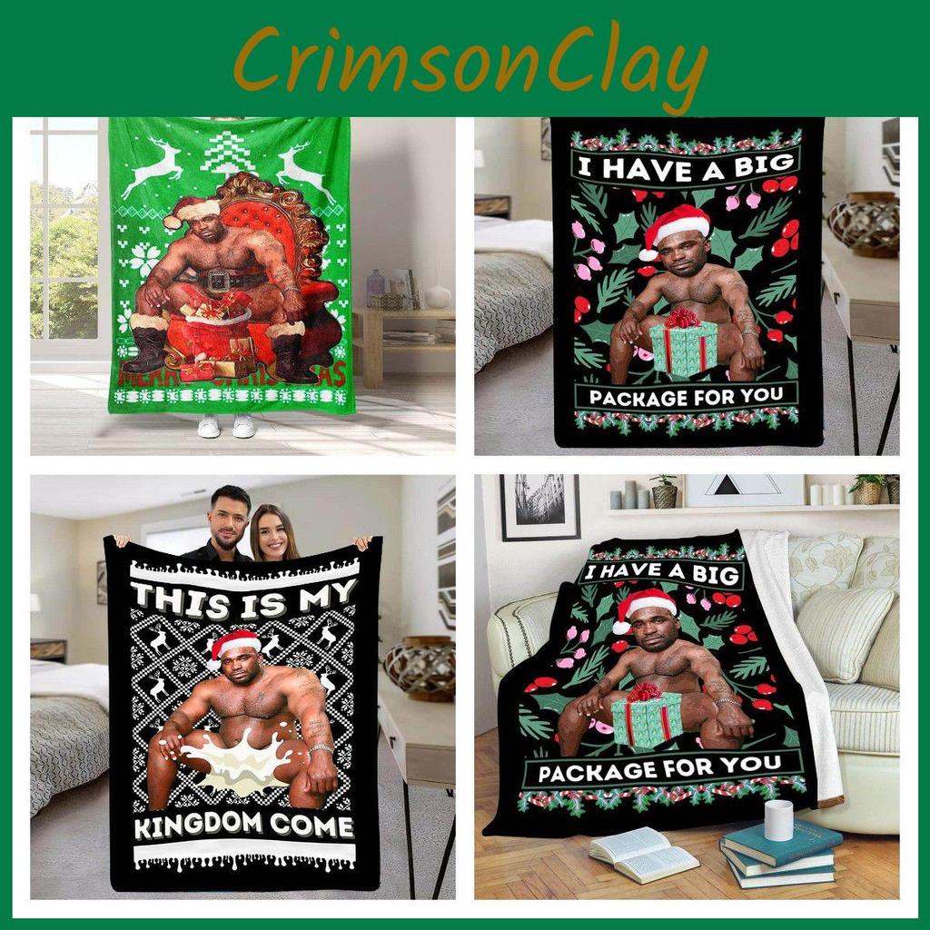 Премиальный Рождественский Плед-Мем с Барри Вудом Супермягкий Фланелевый Зимний Теплый Накидка на Диван