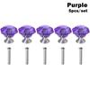 Colorful Cabinet Handles Door Knobs Cupboard Pulls Crystal Glass Knobs Diamond Shape Pull Handle