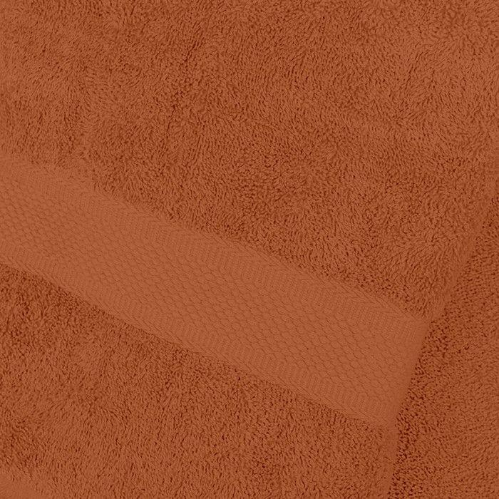 Cotton Bath Towel 500gr/m2 70x130 Cm LAGUNE Terra, by Soleil d'Ocre