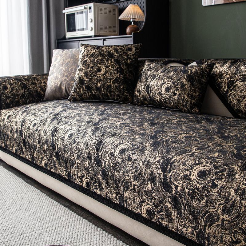 Европейский стиль легкий роскошный чехол для дивана коврик для гостиной подушка на все времена универсальный нескользящий коврик для сиденья декоративный коврик для дома пылезащитный