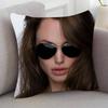Актер Анджелина Джоли Игра Для Мультяшный Принт Периферийная Наволочка Чехол Для Подушки Домашний Декор Подарок На День Рождения Наволочка