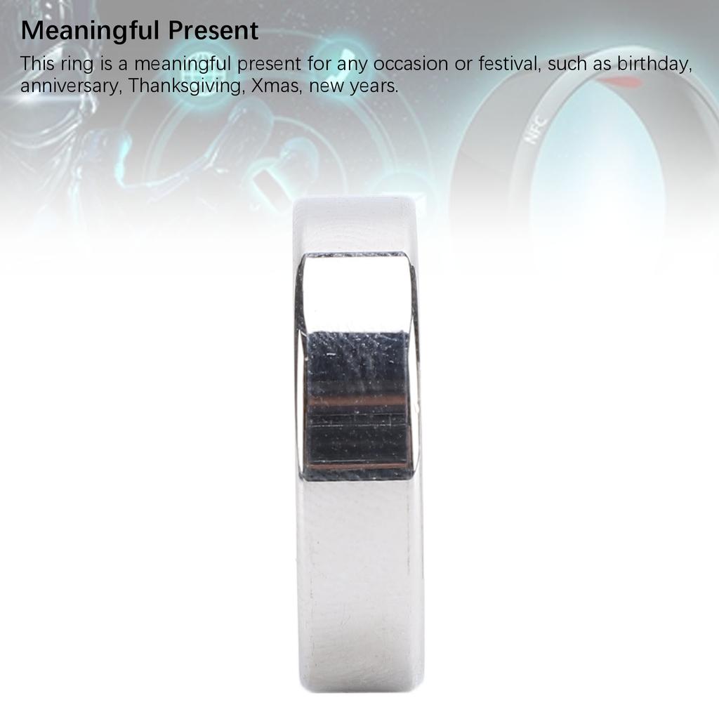 Fitness Sleep Health Tracker Ring Lightweight Aluminium Alloy Step Counter Smart Ring with Charging