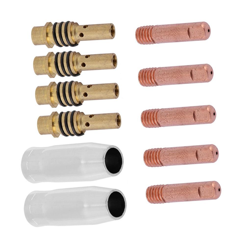 11PCS Conductive Tip Holder MIG Welding Consumables for 15AK Torch Tool Welding Machine Accessories