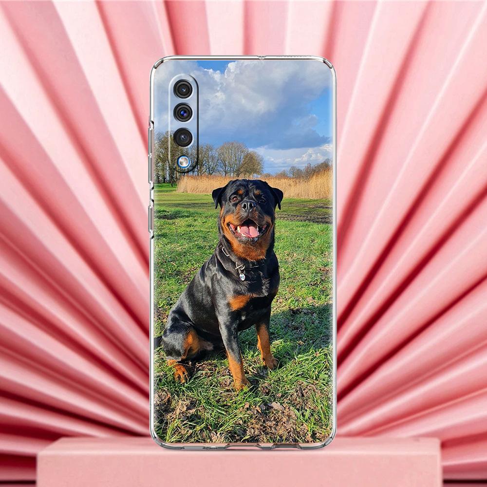 Чехол для телефона Samsung A56 A36 A26 A24 A16 A14 A12 A32 A50 A70 A20E A22 A40 A34 A54 A42 A52 5G A04s A06 Роквейлер Собака