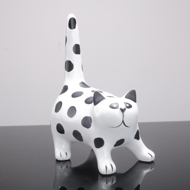 Северные креативные животные в горошек, коты, мультяшные украшения для дома, гостиной, детской комнаты, спальни, кабинета, аксессуаров