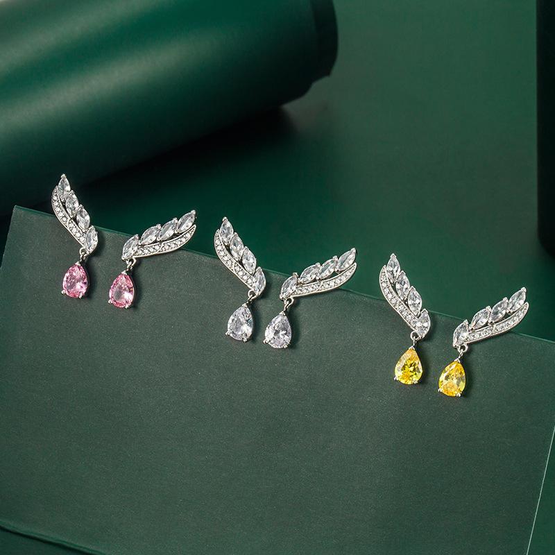 Серьги-капли Lindon из медного сплава с цирконом, серьги-капли для женщин, подарки на свадьбу