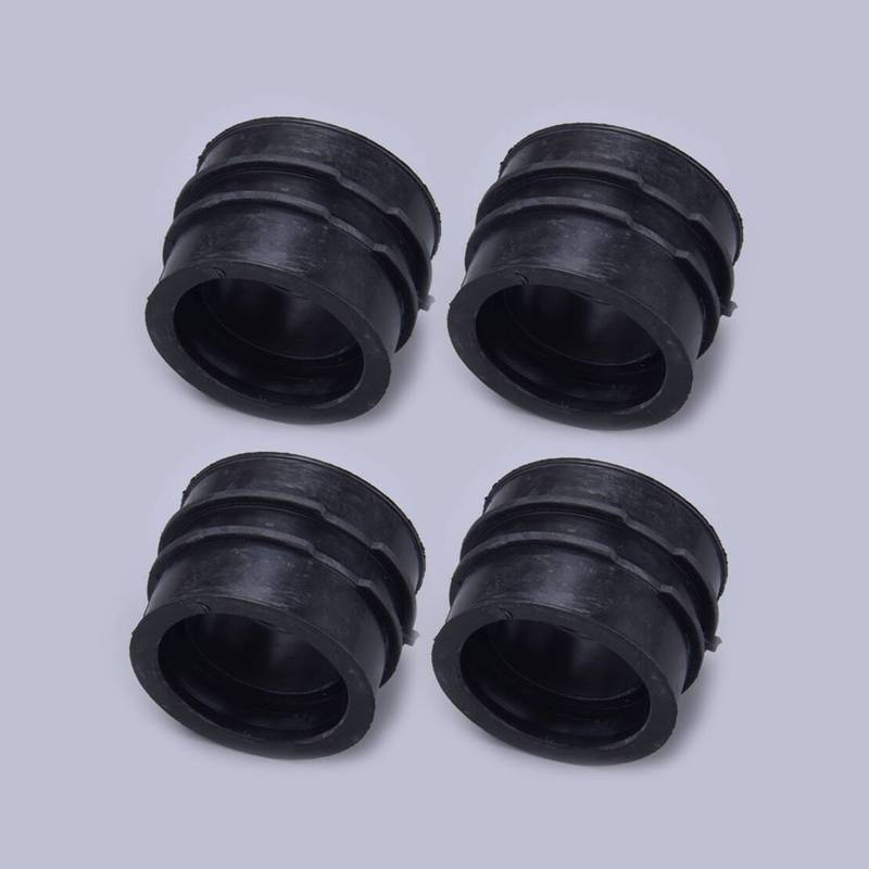 4pcs Carburetor Holder Intake Manifold Boots 16065-1108 fit for Kawasaki Ninja GPZ900R ZX900A Black Rubber