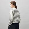 Kemeng Boka Women's 2025 A/W Striped Round Neck Cashmere Sweater