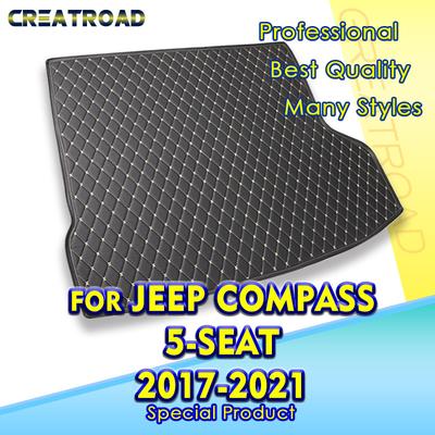 Коврик в багажник автомобиля для JEEP Compass 5-местный 2017 2018 Автомобильные аксессуары Декор салона автомобиля