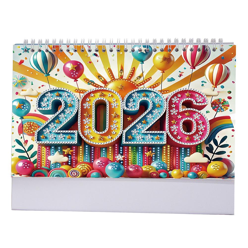 Календарь из бумаги для алмазной вышивки, Набор ежемесячного календаря для алмазной вышивки, Ежемесячный перекидной настольный календарь для планирования дома и офиса