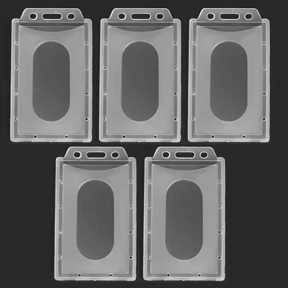 20/10/5/1 шт. Прозрачный матовый держатель для ID-карты, бейджа с именем, премиальный прозрачный пластиковый рукав для карты для защиты карты медперсонала