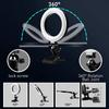 6inches LEDs Selfie Ring Light with Clamp USB Operated 3 Colors Temperature Changing  3 Levels Dimmable Brightness