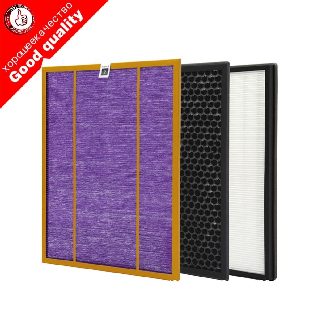 3pcs/Lot Ac4141 Ac4143 Ac4144 Filter Kit for Philips AC4072 AC4074 AC4083 AC4084 AC4085 AC4086 AC4014 ACP073 Air Purifier Parts