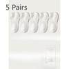 5 пар женских летних тонких универсальных однотонных сетчатых дышащих носков-лодочек 7A с антибактериальным дезодорирующим эффектом