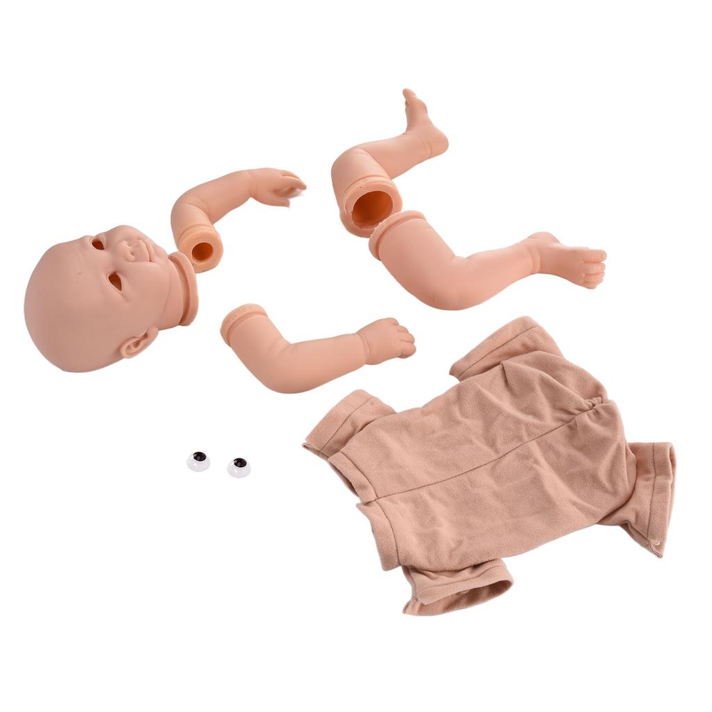 21 Inch Reborn Doll Kit Soft Vinyl Simulated DIY Unpainted Baby Doll Parts Mold Accessories for