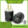 Американская стандартная трехконтактная вилка шнура питания NEMA 5-15P, 15А